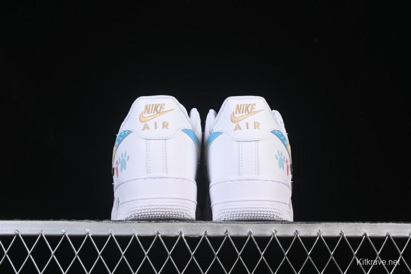 Nike Air Force 1'07 Low Four Hook Rainbow Cake Casual Sneakers - ZH0316-115