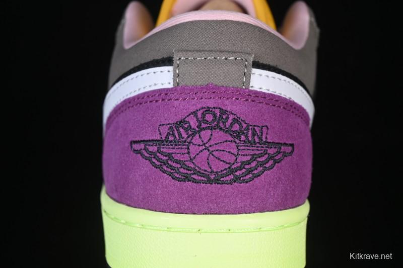 Nike Air Jordan 1 Low Tokyo Bio Hack Casual Sneakers - HQ2010-005