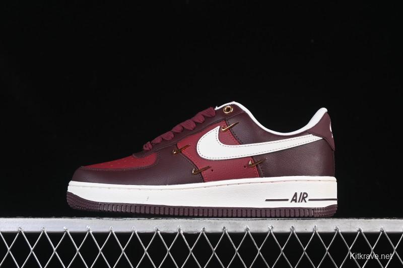 Nike Air Force 1'07 Low Casual Sneakers with Full-Length Air Cushion - IR0485-611