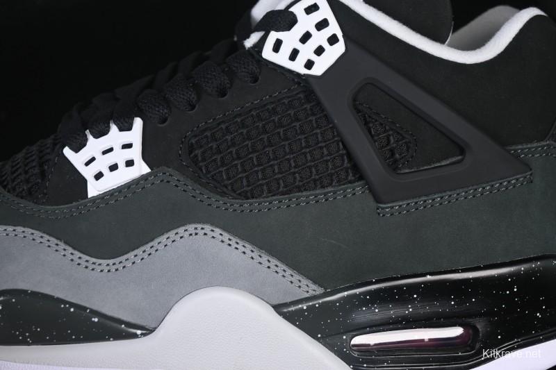Nike Air Jordan 4 Retro Basketball Shoes with Fear Pack Design - FQ8138-002