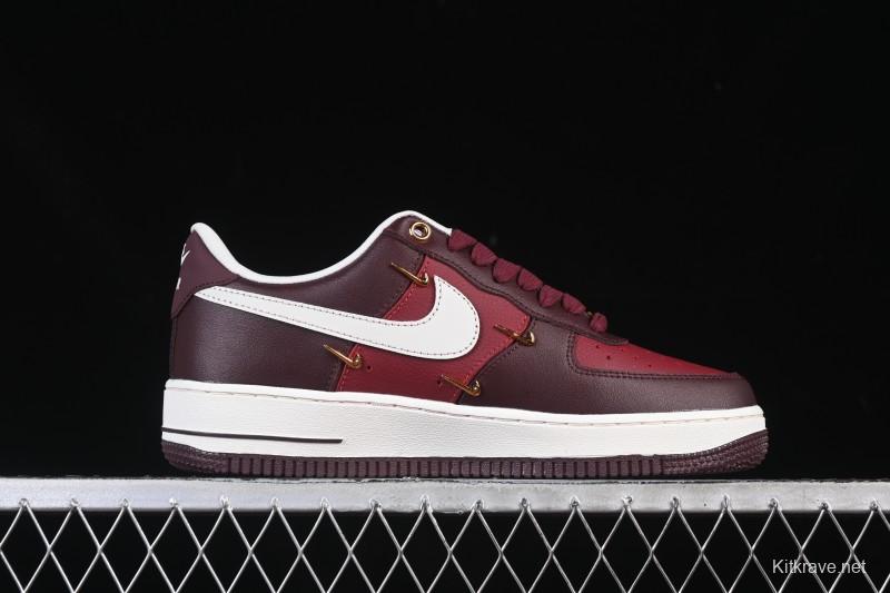 Nike Air Force 1'07 Low Casual Sneakers with Full-Length Air Cushion - IR0485-611