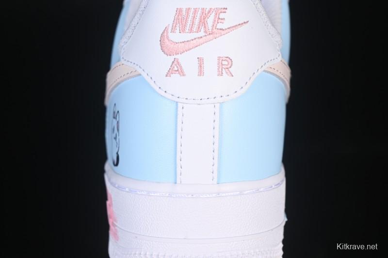 Nike Air Force 1 '07 Low Casual Sneakers with Custom Design - ZH0316-107