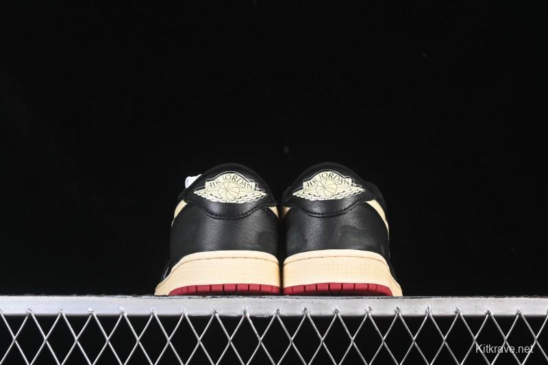 Nike Nigel Sylvester x Air Jordan 1 Low Casual Lifestyle Sneakers - IB8958-001