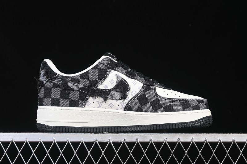 Nike Air Force 1 '07 Low LV Collaboration White Black Casual Sneakers - YF9511-817