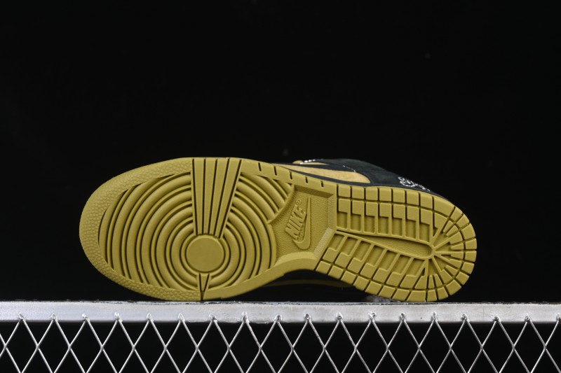 Nike Supreme Dunk SB Dunk Low Brown Yellow Casual Skate Shoes - HQ8487-300
