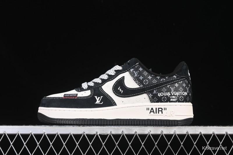 Nike Air Force 1 '07 Low LV Collaboration Stitched Label Print Casual Sneakers - CX5050-Y10