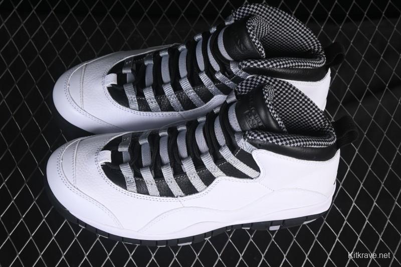 Nike Air Jordan 10 Retro Light Steel Grey Basketball Shoes - HJ6779-104