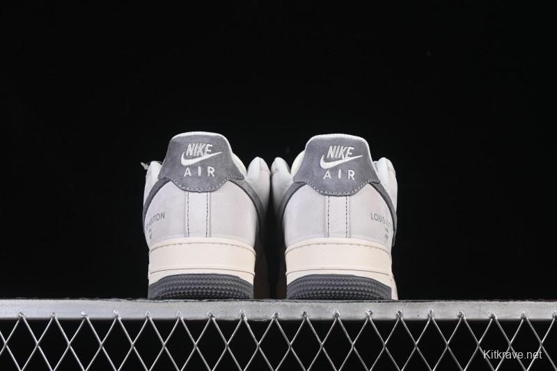 Nike Air Force 1'07 Low LV Collaboration Dual-Tone Gray Graffiti Casual Sneakers - CX5050-Y07