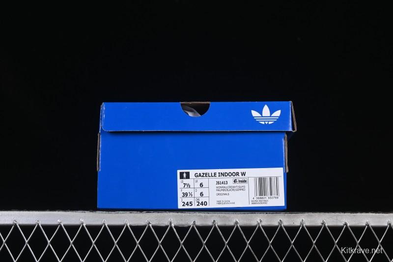 Adidas Originals Gazelle Indoor Retro Casual Slip-Resistant Wear-Resistant Low-Top Skate Shoes - JS1413