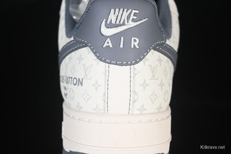 Nike Air Force 1 '07 Low LV Collaboration Beige Black Woven Label Casual Sneakers - CX5050-Y08