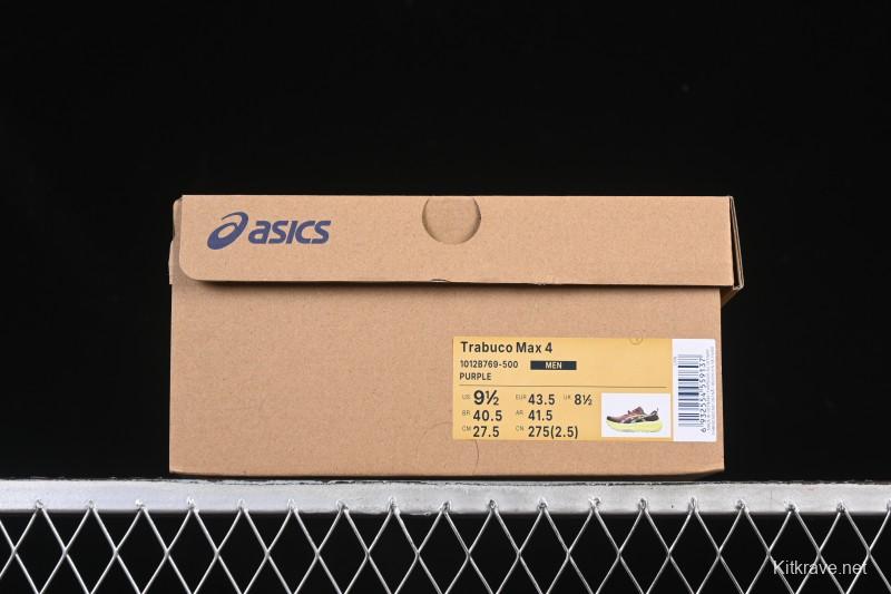 Asics Trabuco Max 4 Sports Casual Breathable Professional Running Shoes - 1012B769-500