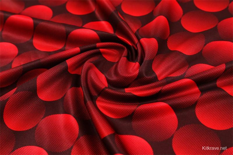 25/26 Feyenoord Red Black Camouflage Half Zipper Jacket+Long Pants