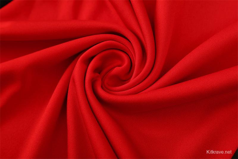 Retro 02/03 Manchester United Red Half Zipper Jacket