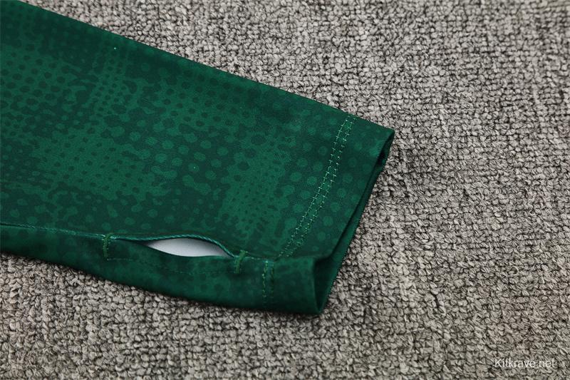 25/26 AC Milan Green Camouflage Half Zipper Jacket+Long Pants