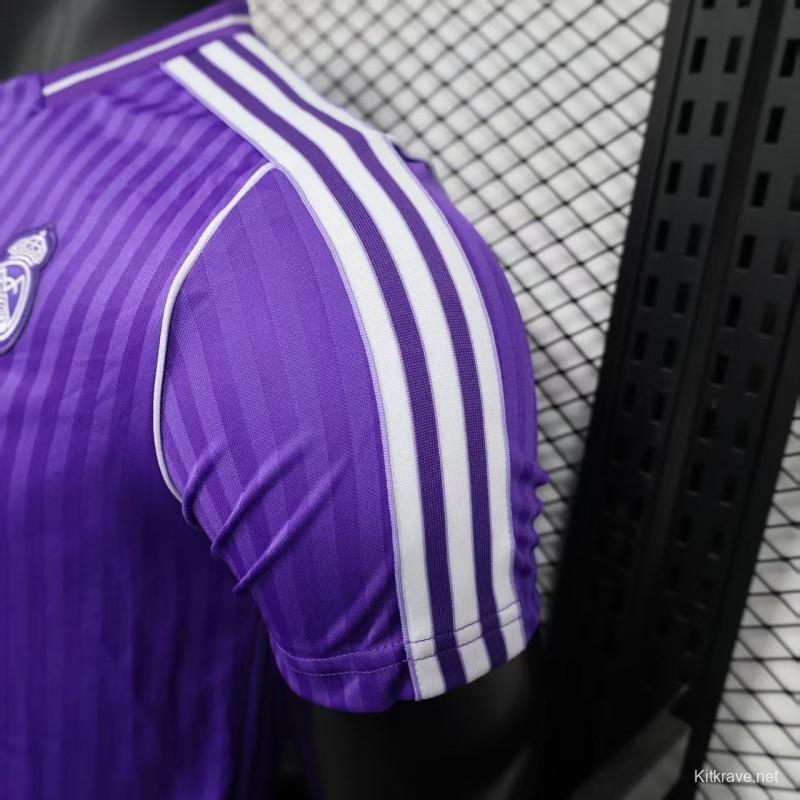 Player Version 25/26 Real Madrid Purple Adidas Original Casual Jersey