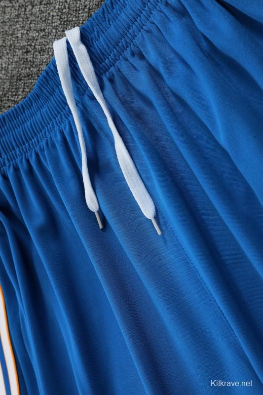 25/26 Real Madrid Adidas Original Blue Short Sleeve Jersey+Shorts