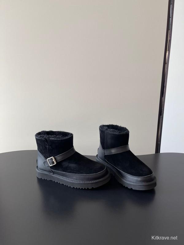 UGG 4512 Classic Buckle Flat Ultra Wool Anti-Slip Snow Boots - AS00290