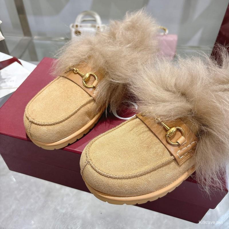 GG Wool Fashion Snow Boots with Merino Wool Lining - KFY00290