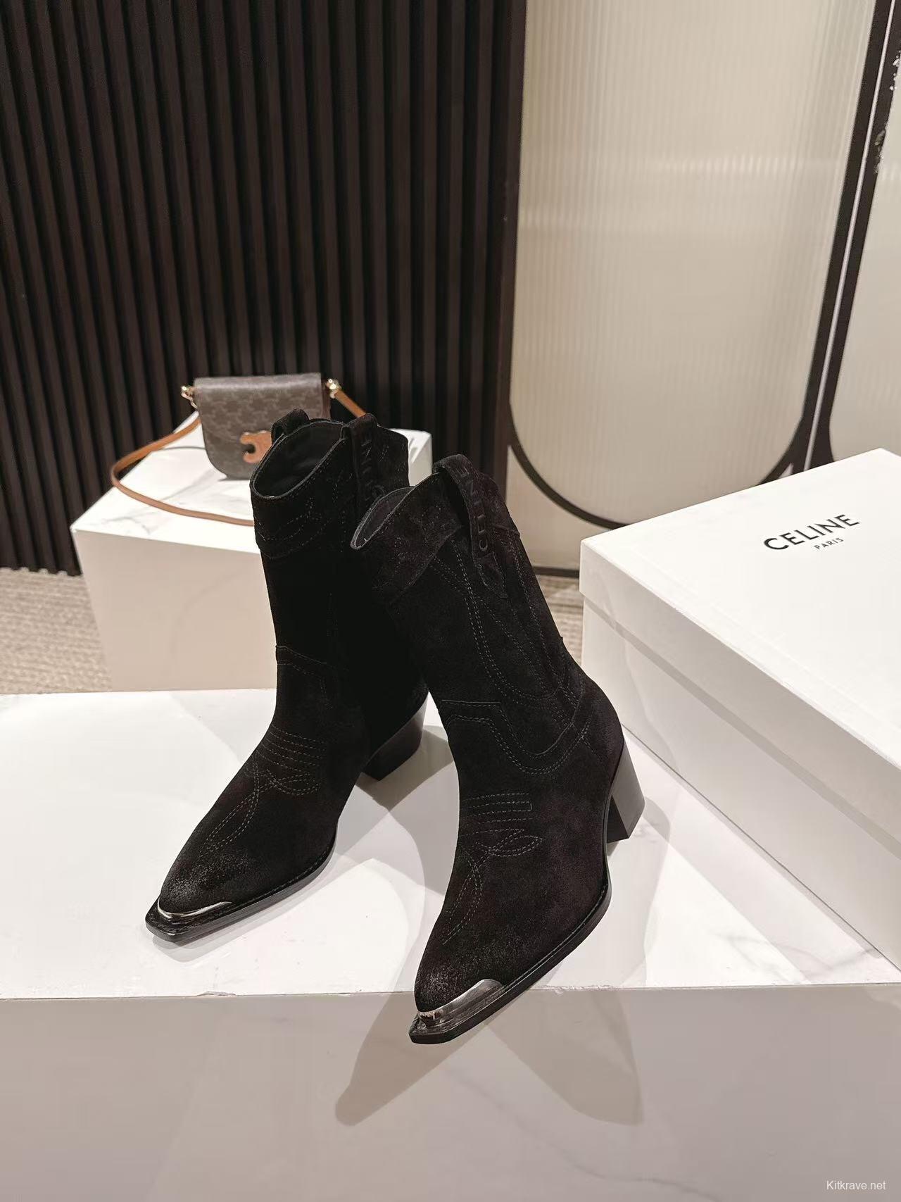 CELINE Fashion Boots 2025 SS Collection with Arch of Triumph Logo - LY00440