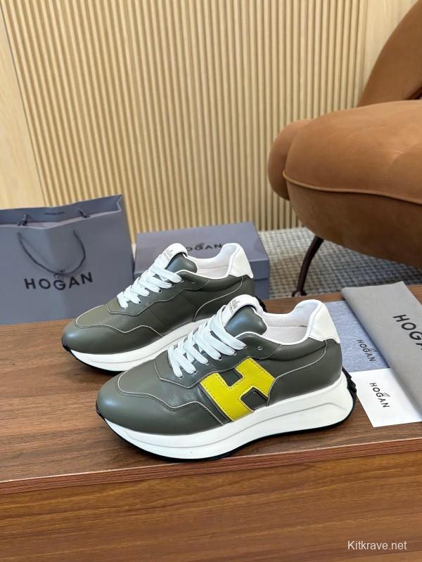 Hogan H-STRIPES Series Chunky Platform Dad Shoes Casual Sneakers - AS00350
