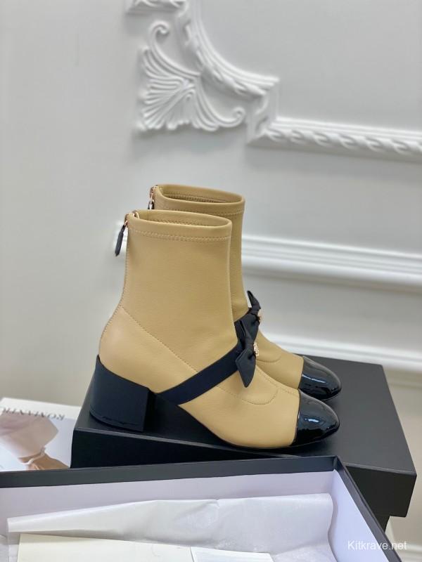 Chanel 2025/SS Bow Mary Jane Ankle Boots - LY00320