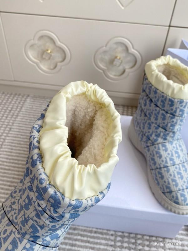 Dior Frost Ankle Boots Wool Platform Snow Boots - KFY00300