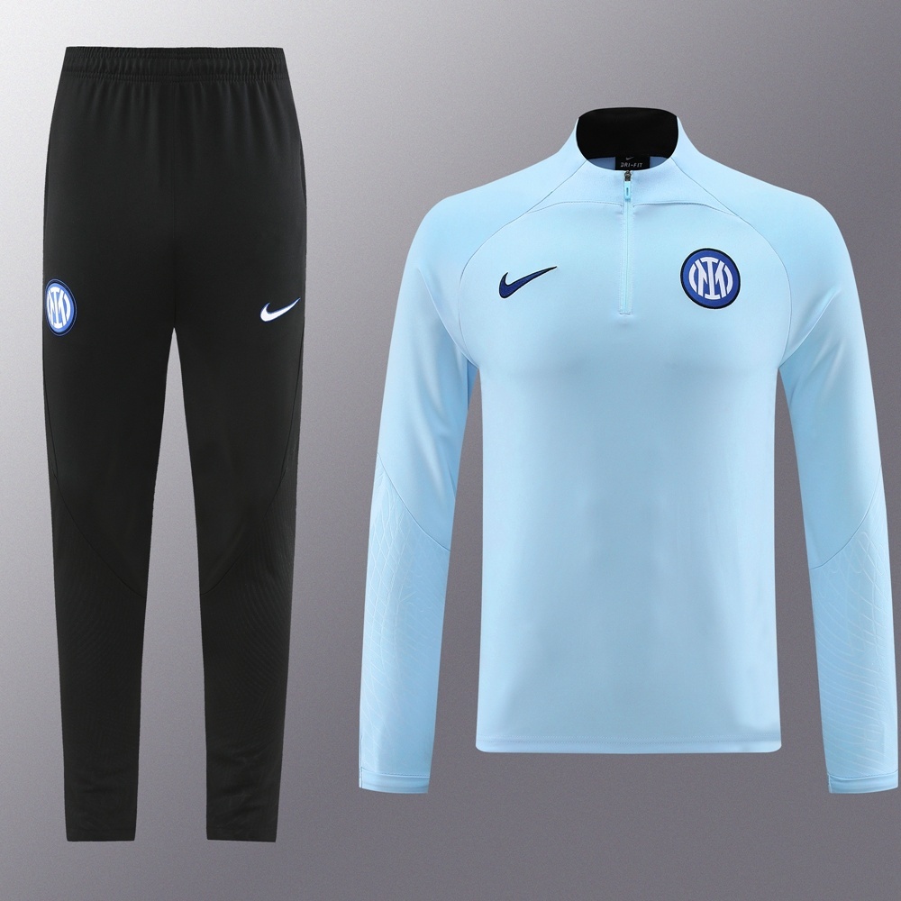 25/26 Inter Milan Sky Blue Half Zipper Jacket+Long Pants