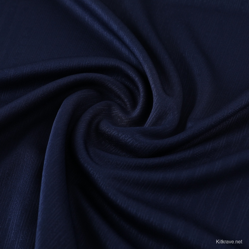 2025 France Royal Blue Half Zipper Jacket+Long Pants