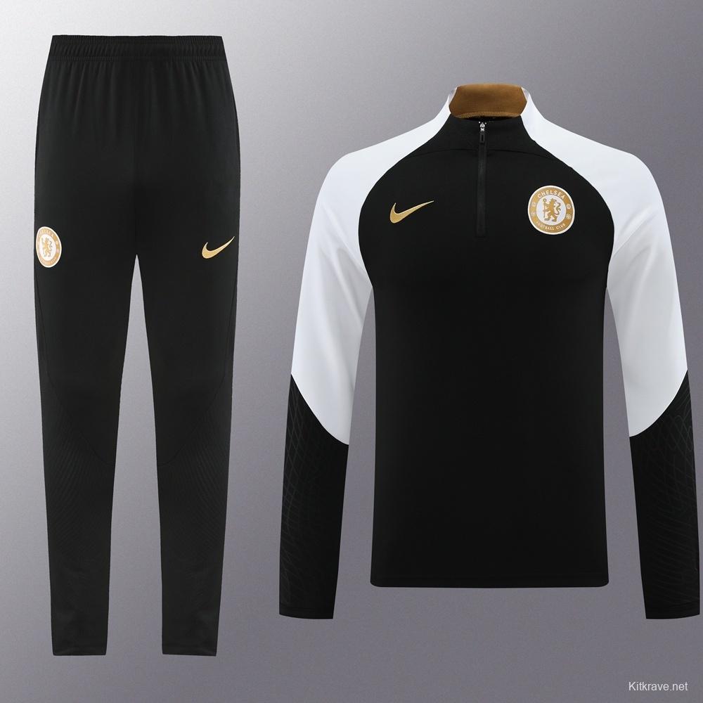 25/26 Chelsea Black Half Zipper Jacket+Long Pants