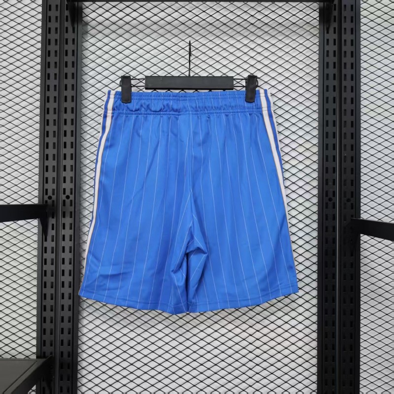 25/26 Real Madrid Blue with White Pinstripes Shorts