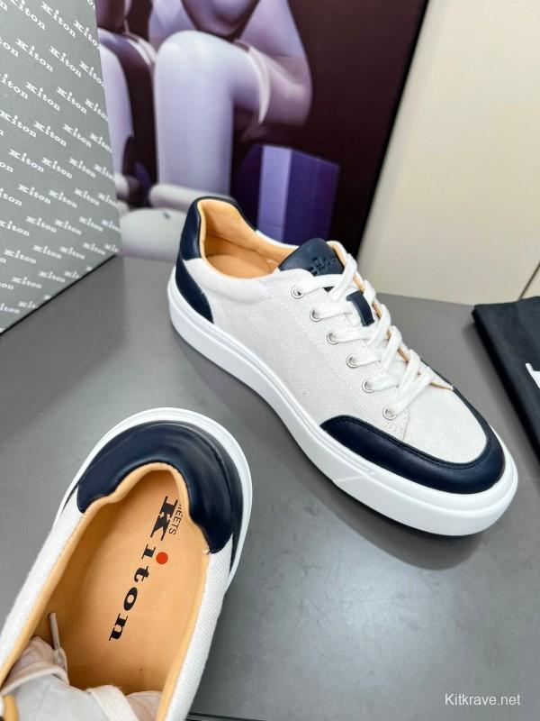 Kiton Tie-Dye Old Money Style Casual Men's Shoes - KFY00320