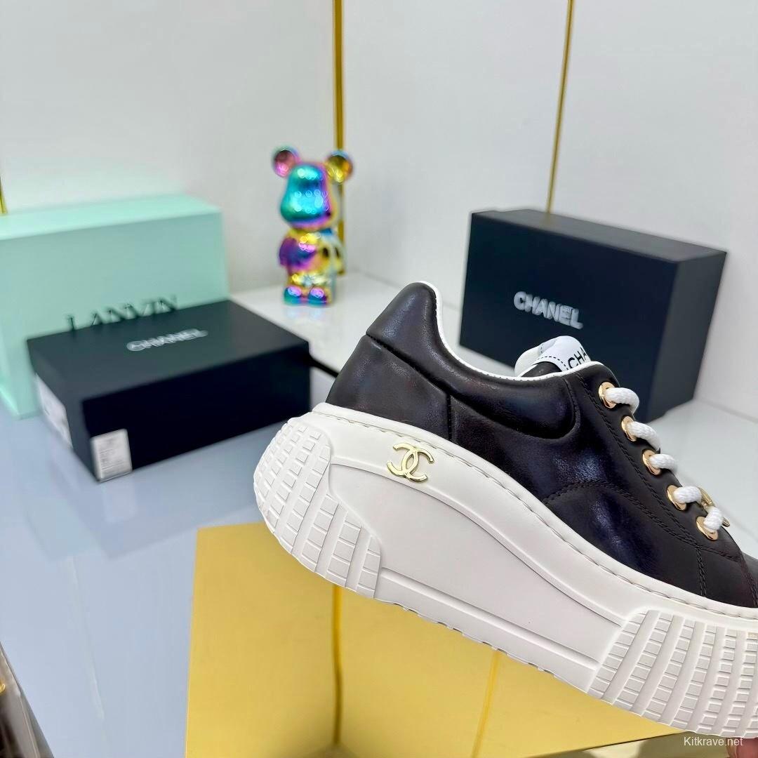 Chanel 2025 SS Panda Loafers Bread Shoes Original Calfskin - LY00330