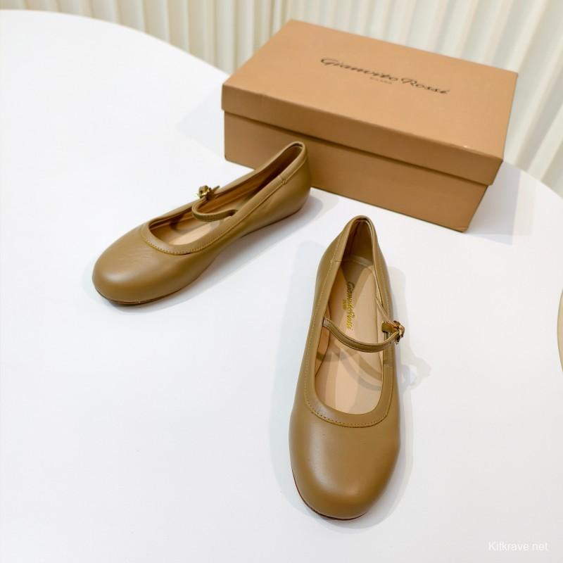 Gianvito Rossi Bohemian Style Flat Ballet Shoes - LY00310