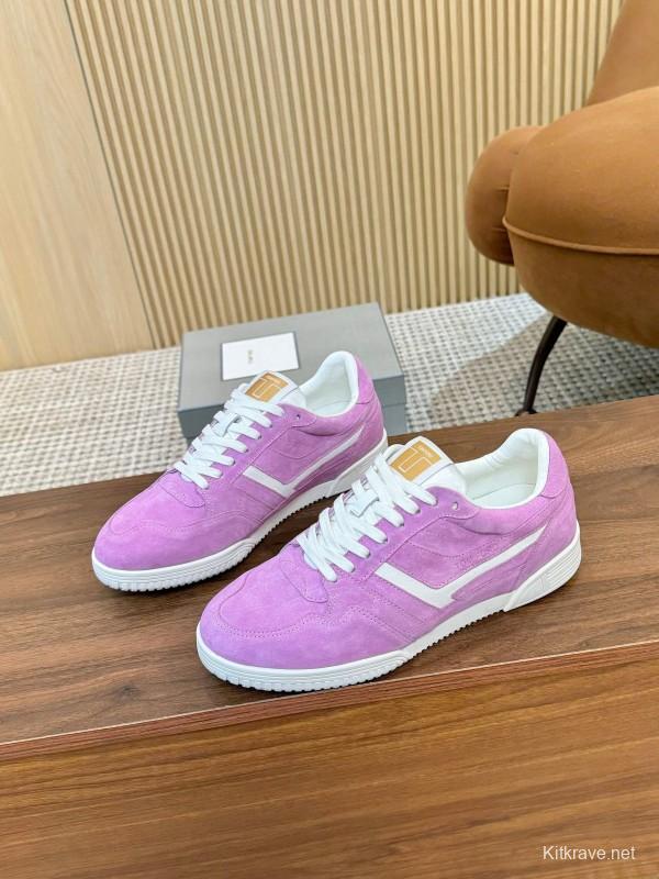 TOM FORD 2025 SS Casual Sneakers with Classic Color Blocking and Imported Leather Insole - AS00350