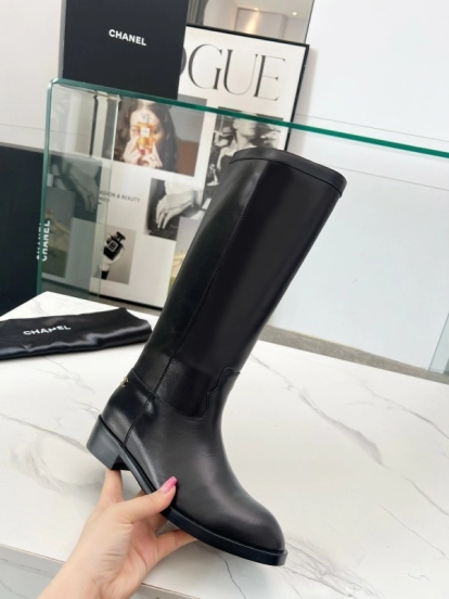 Adidas 2025 SS Western Suede Patchwork Slip-On Riding Boots - LY00400