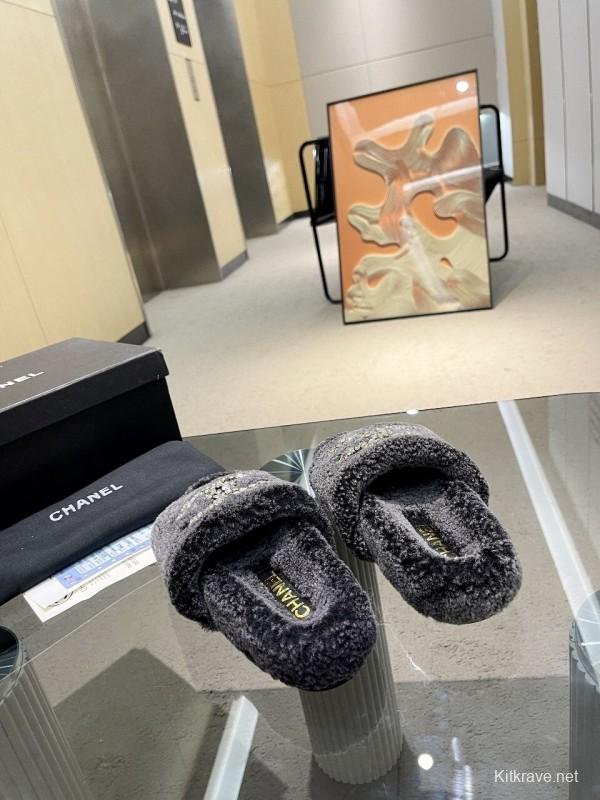 Chanel 2025 SS New Wool Slippers Soft Wool - LY00280