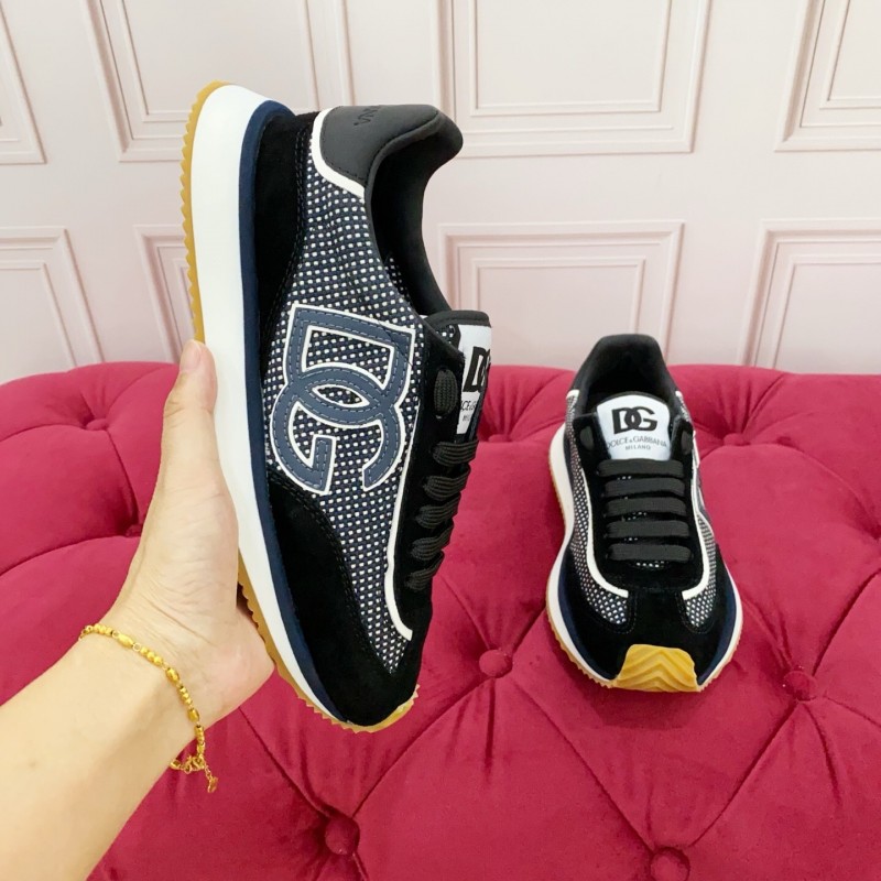 Dolce & Gabbana 2025 Spring Summer Collection Luxury Embroidered Logo Sneakers - AS00300
