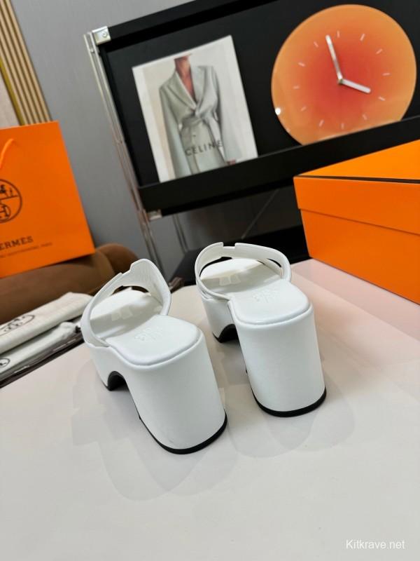 Adidas H Classic Waterproof Platform Wedge Heel Thick Sole Sandals - LY00