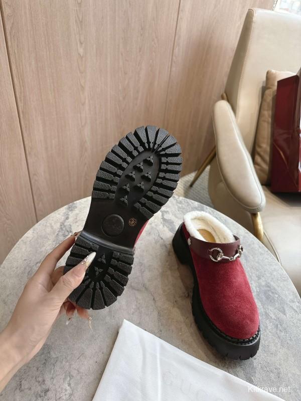 Gucci Mule Shoes with Horsebit Detail and Medium Heel - LY00320