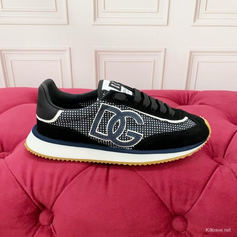 Dolce & Gabbana 2025 Spring Summer Collection Luxury Embroidered Logo Sneakers - AS00300