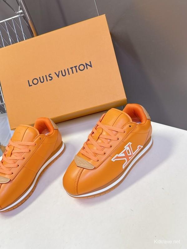 Louis Vuitton 2025 SS Pharrell Williams Collaboration Thick Sole Sneakers Retro Running Shoes - KFY00380/KFY00390