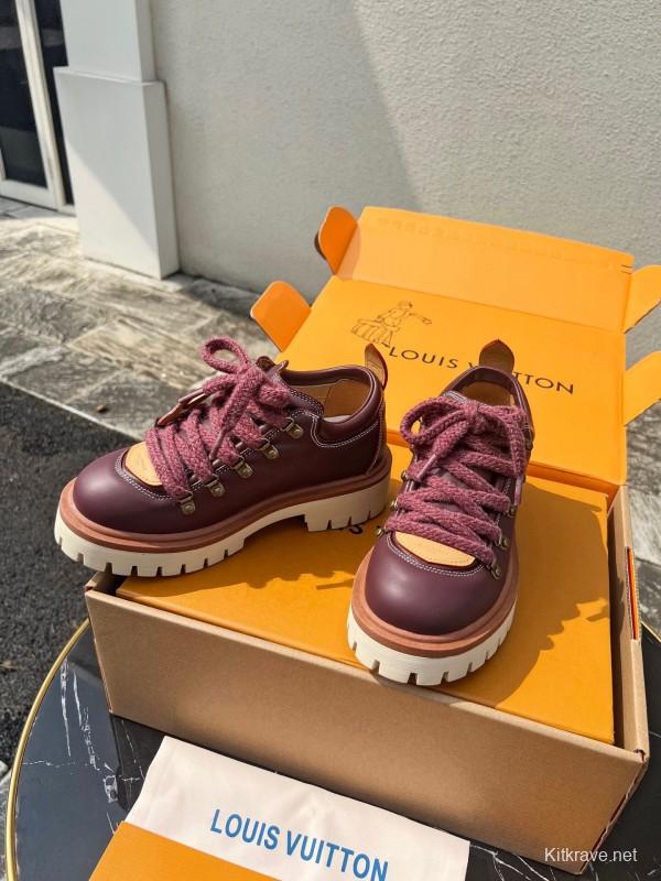 Louis Vuitton Remix Lace-Up Derby Hiking Shoes - LY00340