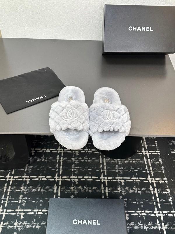 Chanel 2025 Spring/Summer Luxury Wool Slippers - LY00250