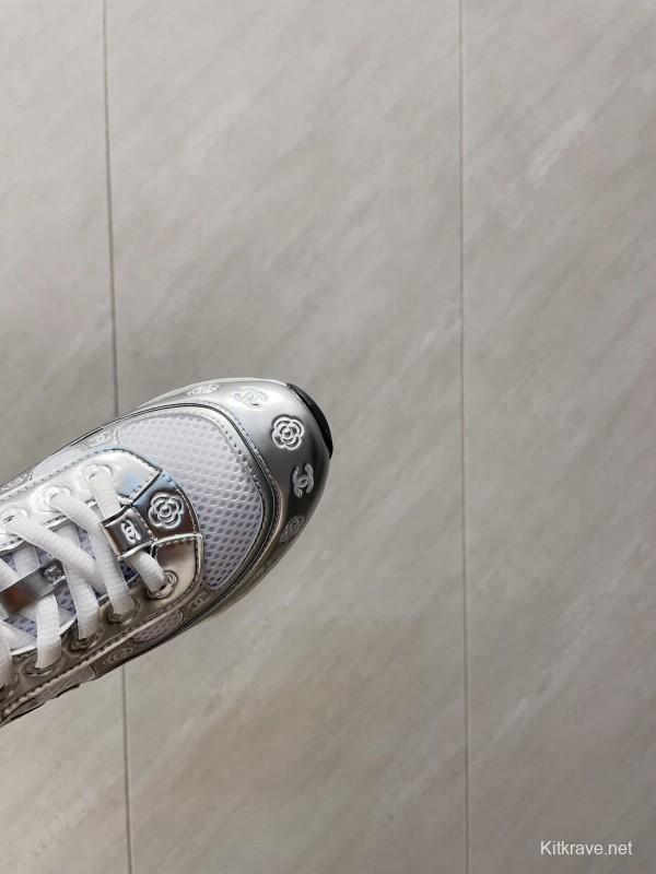 Chanel Silver Horn King II Casual Series Sports Shoes - KFY00330