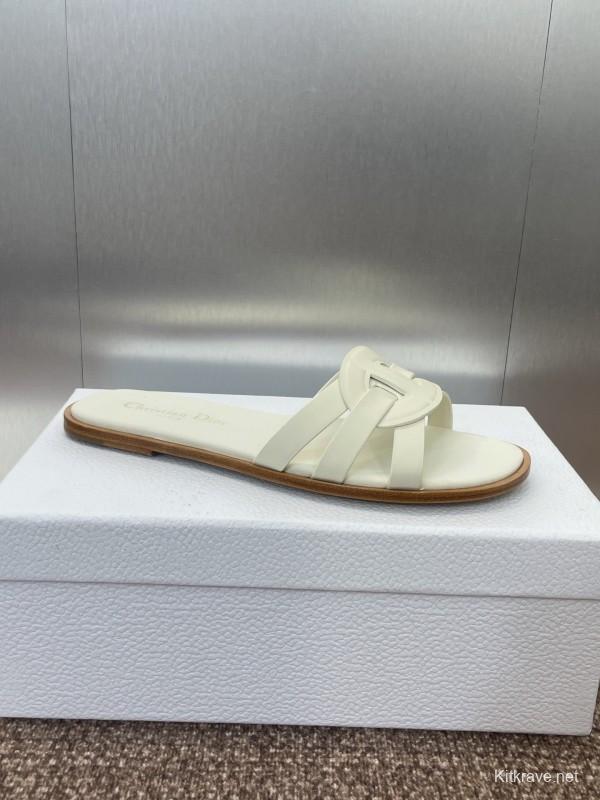 Dior D-Club Jelly Color Hollow Layered Cross Strap Women's Sandals - KFY00280