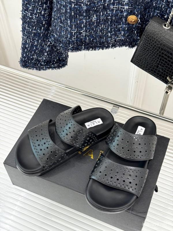 Alaia 2025SS Hollow-Out Casual Sandals - KFY00260