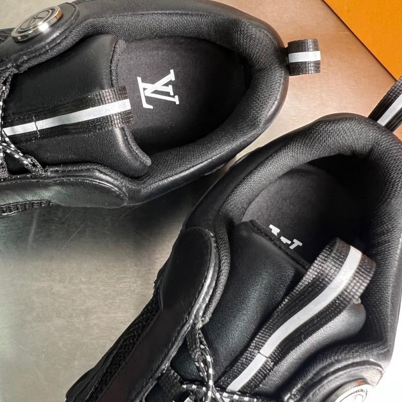 LV RUSH Calfskin Metal LV Circle Accessory Slip-Resistant Low-Top Casual Lifestyle Shoes - YC