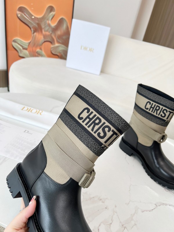 Dior 2025/SS Autumn Winter Boots Retro Work Boots Slip-On - LY00320