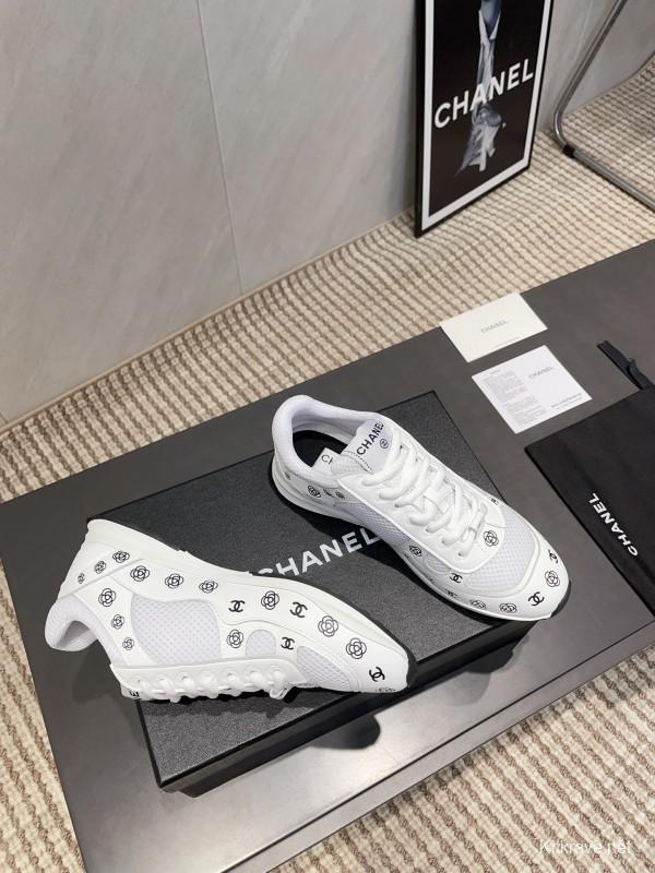 Chanel Silver Horn King II Casual Series Sports Shoes - KFY00330