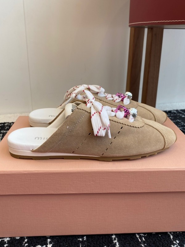 MiuMiu 2025 SS Slip-On Trainer Casual Shoe - KFY00295